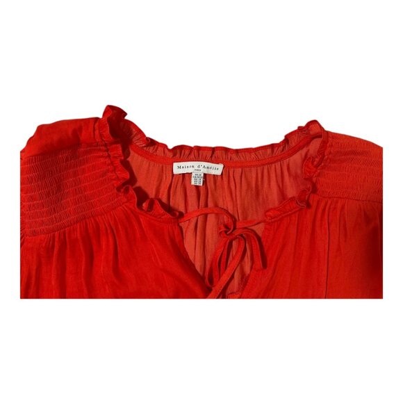 Maison d’Amelie | Flutter Sleeve Blouse | Size 2XL - Picture 3 of 4